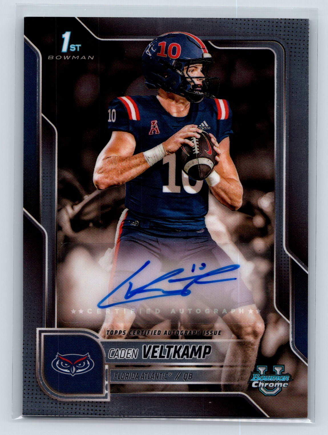 2025 Bowman U Chrome Football Caden Veltkamp 1st Auto