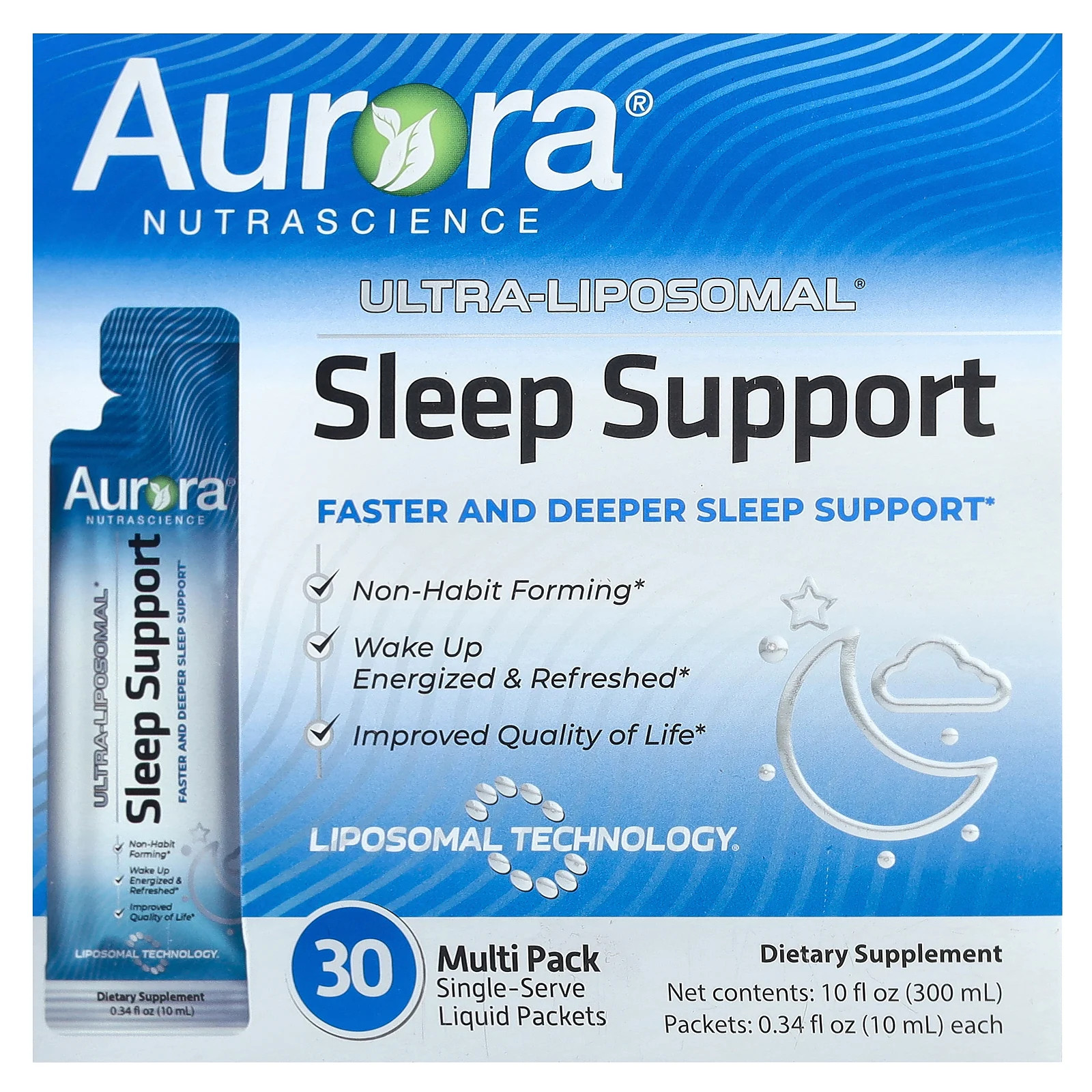 Ultra-Liposomal , Sleep Support, 30 Packets, 0.34 fl oz (10 ml) Each