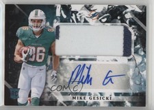 2018 Panini Origins Rookie Mike Gesicki #119 Jumbo Patch Auto 0pg6