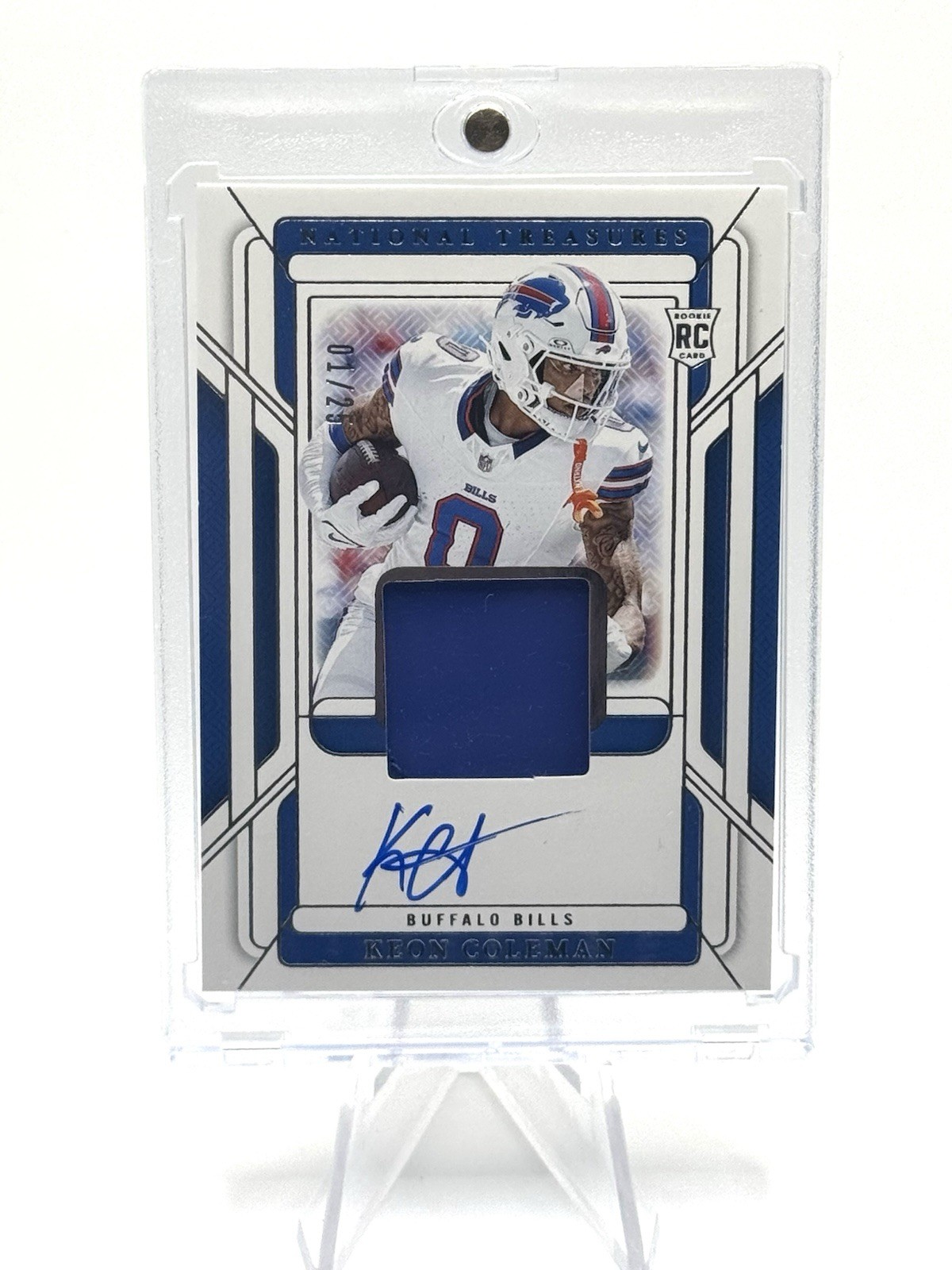 Keon Coleman Panini National Treasures Rookie Gloves Signatures #KCN Base