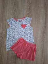 Nachtwäsche Pyjama Schlafanzug Shorty von Topolino Mädchen Gr.110/116