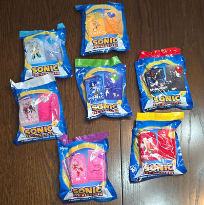 Wendy's Sonic the Hedgehog Trading Cards Lot of 7 Sealed Kids Meal Packs 2026