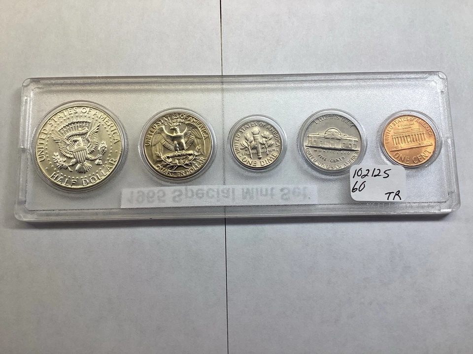 1965 Special Mint Set (SMS) 5 Coins in Whitman Holder Silver Kennedy 102125 60tr - Image 4 of 4