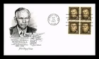 US COVER GENERAL GEORGE C MARSHALL PROMINENT AMERICANS FDC BLOCK ARTMASTER