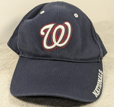 Washington Nationals Baseball Hat Cap Fan Favorite Blue Hook and Loop Adjustable