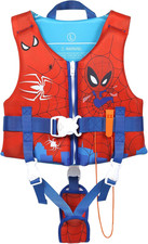 Toddler Swim Vest with Dual Adjustable Safety Strap for 1-9 Years Kids Swimming