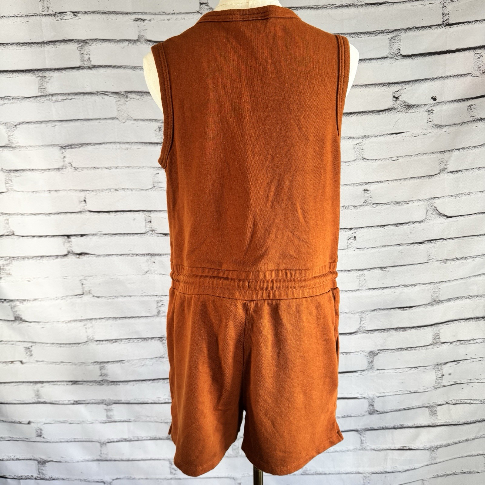 Universal Thread Burnt Orange Wrap Romper Womens … - image 5