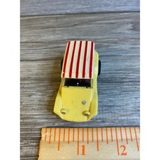 Vintage Yellow Meyers Manx Dune Buggy Slot Car Red Striped Roof 1.5 Inch