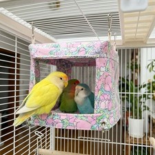 Breathable Mesh Bird Hammock Bite Resistant Parrot House All Season