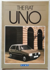 Fiat Uno Range Brochure 1986 - 45 45S 60 60S 70SL Turbo i.e.