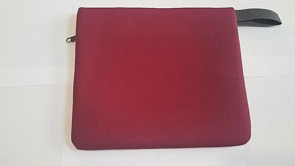 POUCH, CARRYING, W/ZIPPER MAROON COLOR - (L2) FREE SHIPPING - Image 2 of 3