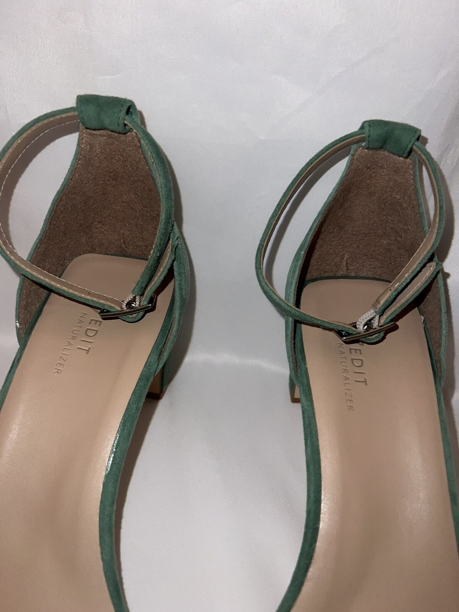 Naturalizer 27 Edit Green Heels Size 11 - Heel 2.75” Buckle #STB3