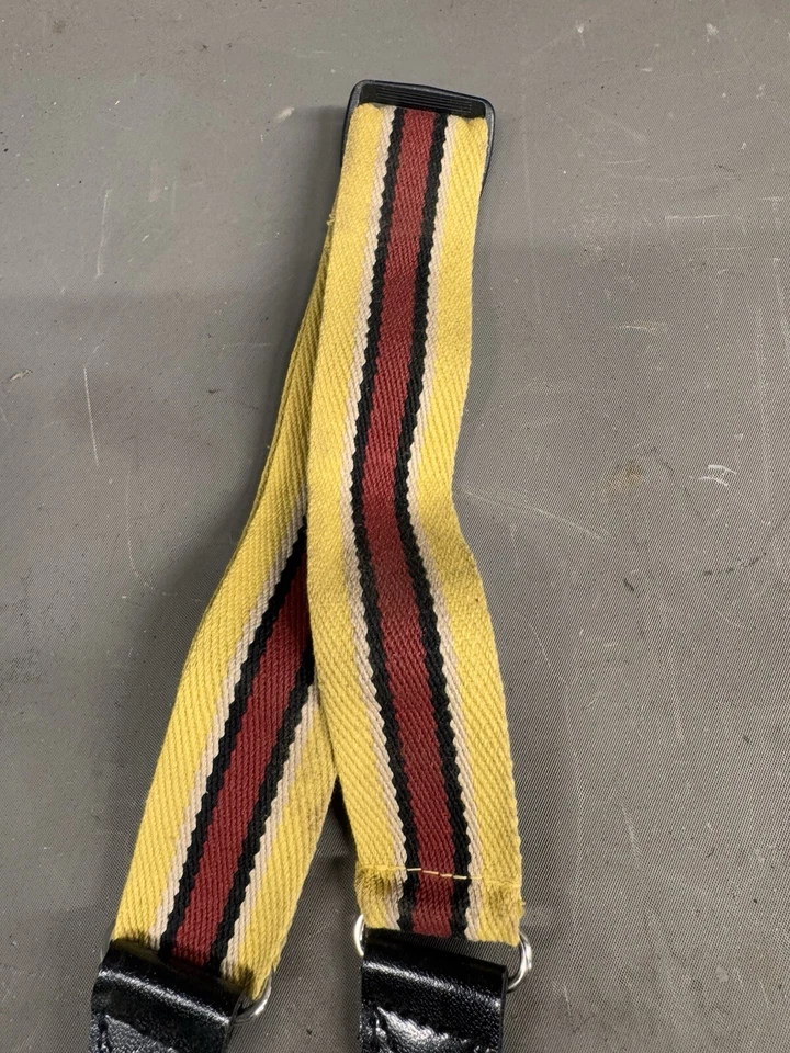 Vintage Canon Nikon Yellow Red Stripe Shoulder Camera Neck Strap Sony Kodak Rare - Image 4 of 4