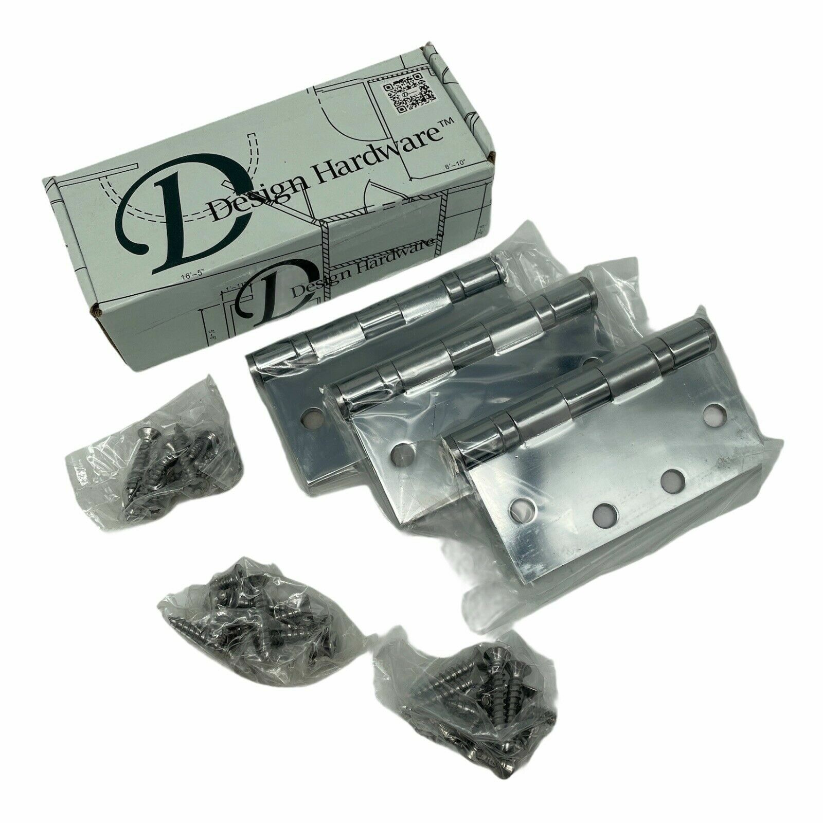 Design Hardware Door Hinges BB5 4.5X4.5 US26-651 | eBay
