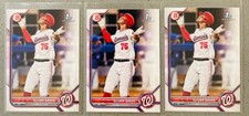 3 Lot 2022 Bowman 1st Prospects Baseball MLB #BD-23 Elijah Green Base Nationals