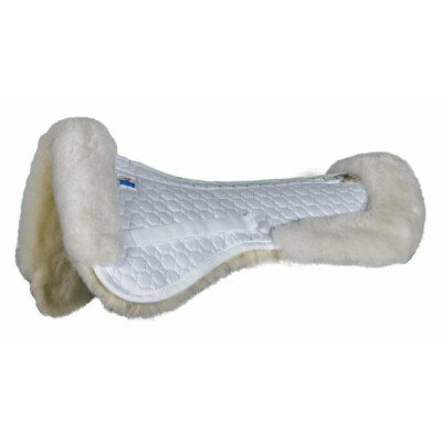 E.A. Mattes Gold All Purpose Wool Half Pad with Front & Rear Trim