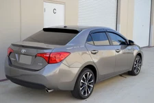 HIC USA 2013 to 2018 Corolla 4dr rear roof window spoiler + Side visors Combo