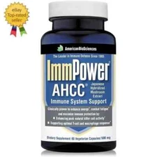 ImmPower, AHCC Mushroom Extract Immune System Support Supplement for Adults 60CT