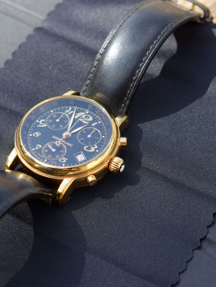 Montblanc Meisterstuck Star Chronograph 7038 Gold-Plated Montblanc Meisterstuck Star Chronograph 7038 Gold-Plated