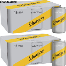 SCHWEPPES SODA WATER 150ML X 24 | UK Free And Fast Dispatch