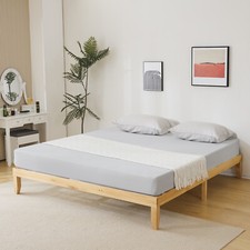 Twin Full Queen King Wooden Bed Frame Mattress Platform Wooden Slats Support