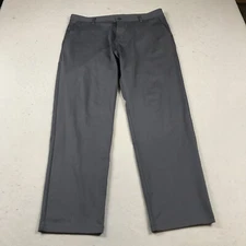 Rhone Pants Mens 35x30 Gray Chino Commuter Pant Solid Casual Button Lightweight