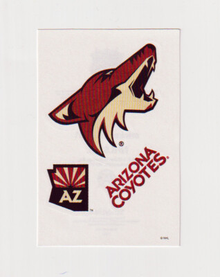 Arizona Coyotes Aufkleber Set / Sticker Set, 3 Stück, Eishockey NHL, Neu
