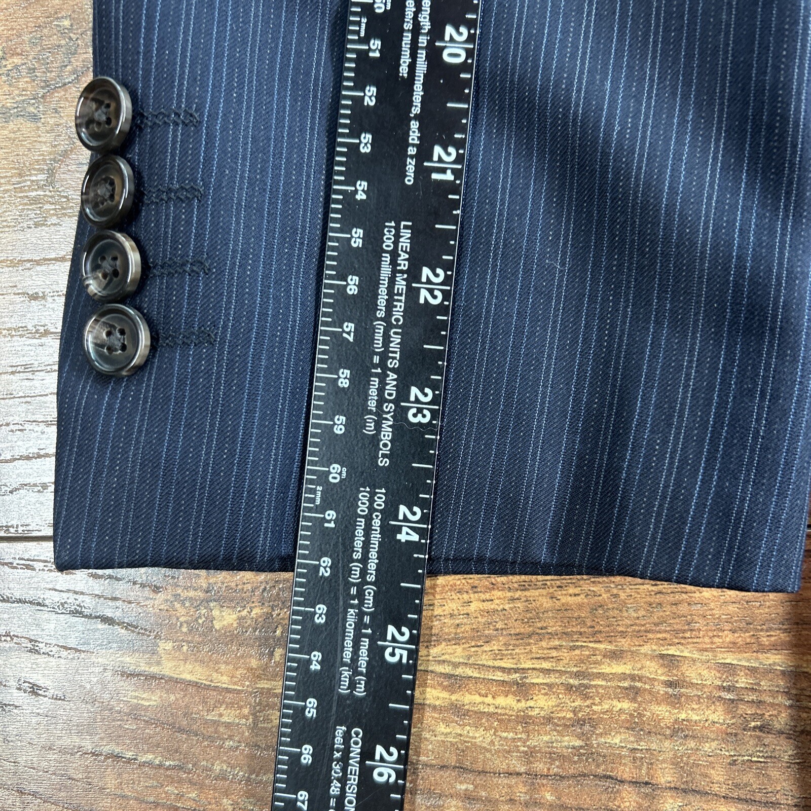 Ralph Ralph Lauren RRL Mens 40R Navy Blue Pinstripe Suit Jacket 100% Wool thumbnail 9