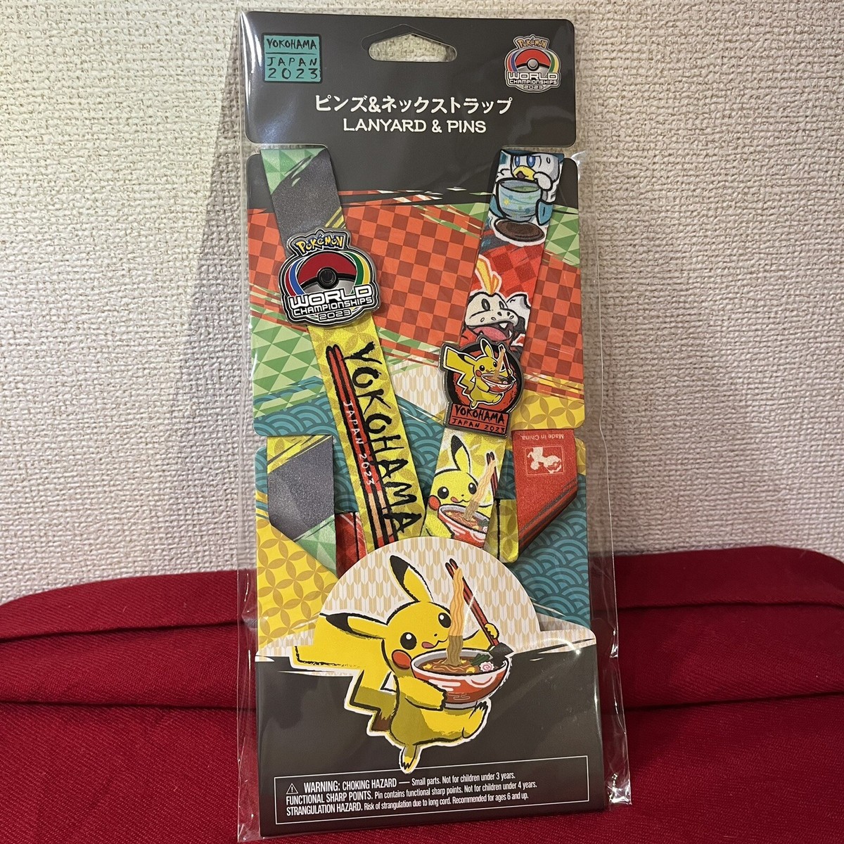 「ピンズ&ネックストラップ ポケモンワールドチャンピオンシップス2023」 5 set Pokemon World Championships 2023 Yokohama Neck strap & Pins