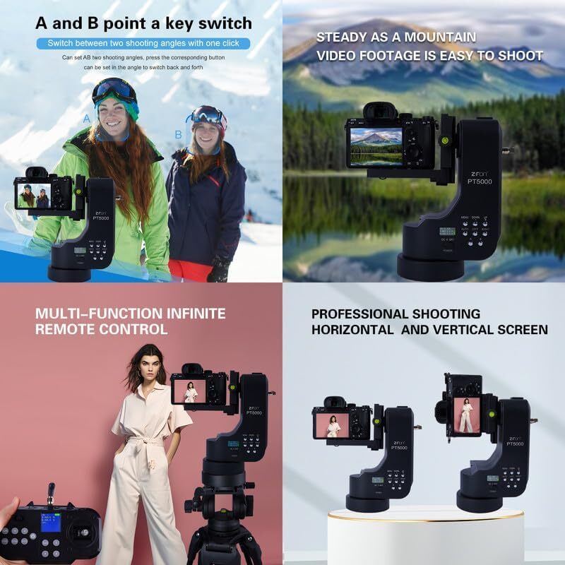 ZIFON PT-5000 PT5000 Auto Motorized Pan Tilt 360° Panoramic Head