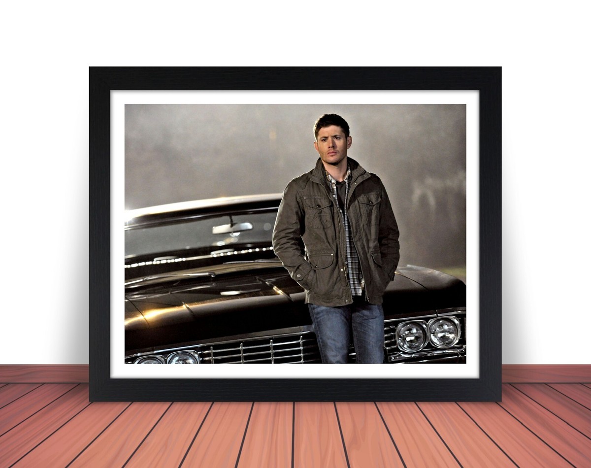 Framed SUPERNATURAL Dean Winchester Photo Picture 1967 IMPALA 8x10