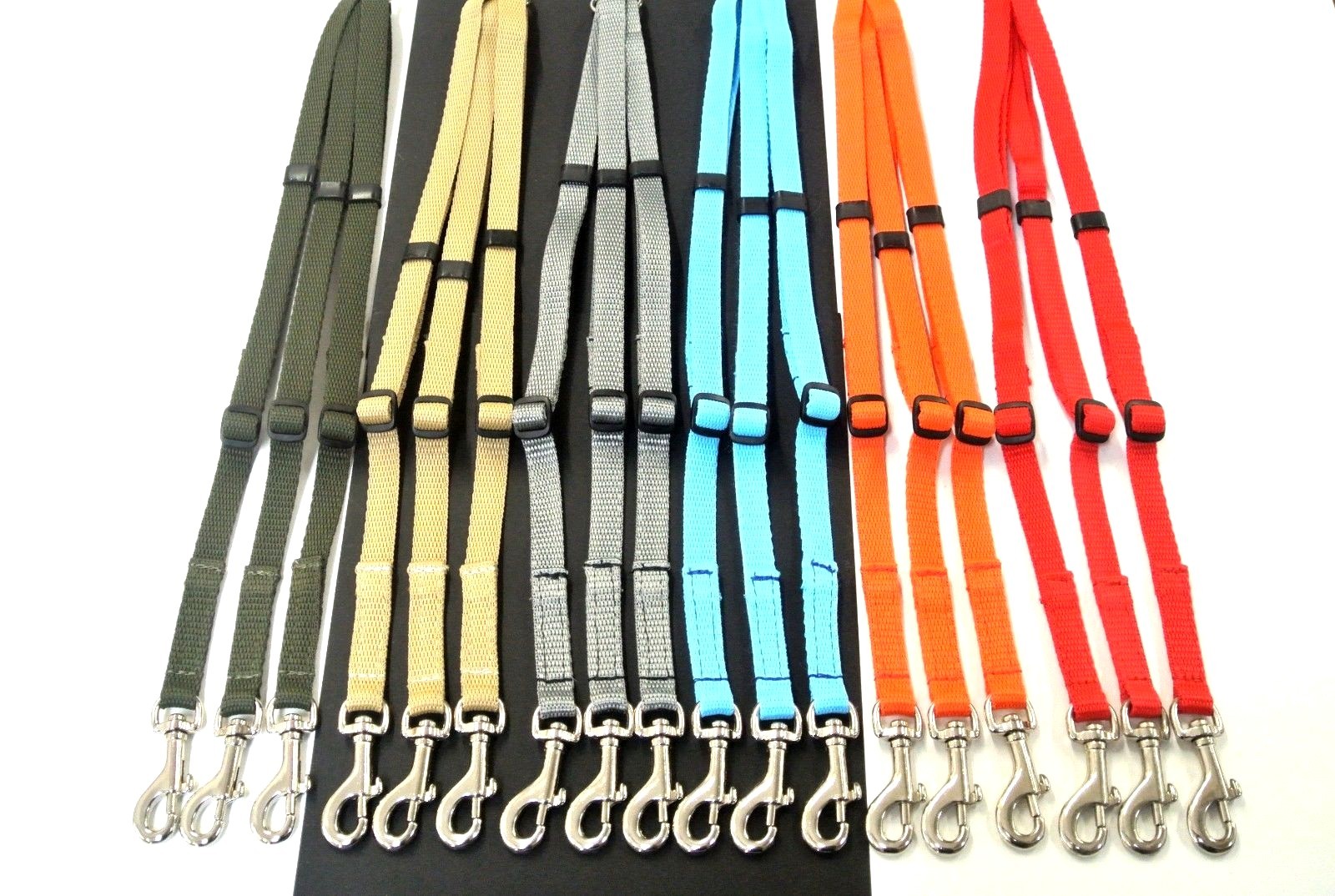 Divisore Guinzaglio per Cani Deluxe 3 Vie Regolabile 13mm Forte Tessitura in Vari Colori foto 3