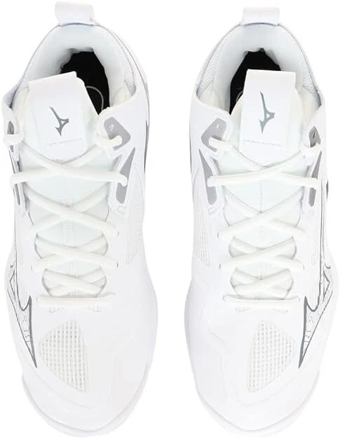 MIZUNO WAVE MOMENTUM 3 MID Volleyball Shoes White Gray V1GA2317 US5.0-US13.0 - Image 4 of 4