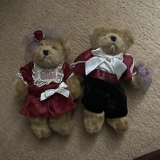Russ Berrie Bears From the Past Romeo Juliet Teddy Bear Plush Set