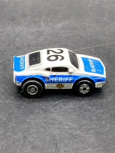 Micro Machines Galoob Snap Backs '69 Ford Mustang GT 500 Sheriff Vintage Toy - Picture 3 of 7