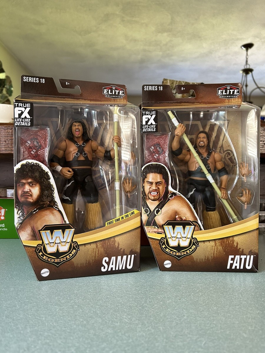 スポーツ WWE Elite Legends Samu and Fatu 2 set WWE Legends Series 18 - Samu and Fatu (Samoan Swat Team