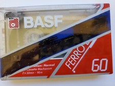 BASF 60 Minute Recordable Audio Cassette 1 Count Blank Tape