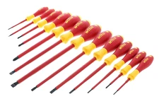 32094 Slotted and Phillips Insulated Screwdriver Set, 1000 Volt, 13 Piece