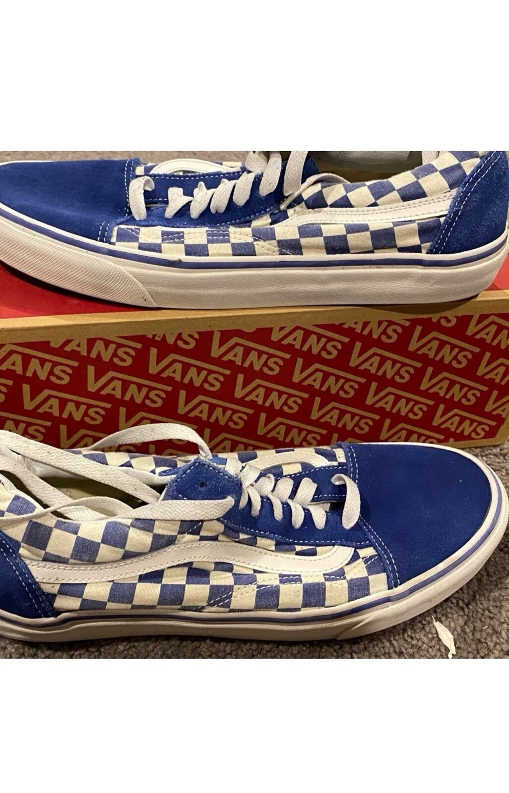 VANS Furgone Assegno Primario Vero Blu Bianco