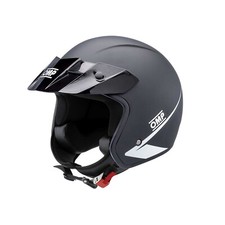 CASCO STAR OMP RACING APERTO JET NERO OPACO KART MOTO SC0-0617-A01 NEW ECE 22.06