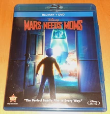 Disney's MARS NEEDS MOMS 2-Disc BLU-RAY EXCELLENT SHAPE RARE & OOP