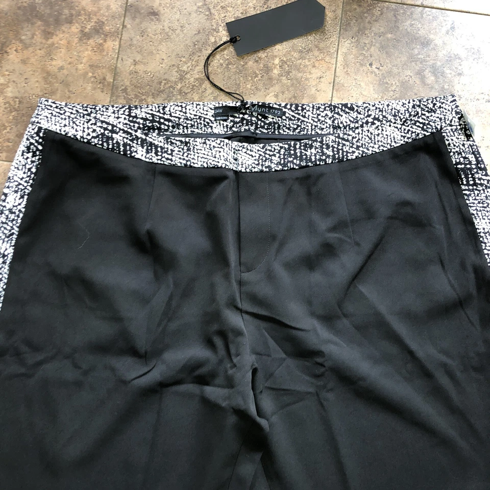 Брюки MYNT 1792 (Lane Bryant) черно-белые большой размер 24 Вт - Изображение 3 из 4