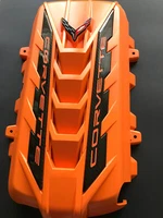 2020/26 CORVETTE C8 ENGINE COVER AMPLIFY ORANGE CARBON FIBER RAILS NEW OEM! (For: More than one vehicle)