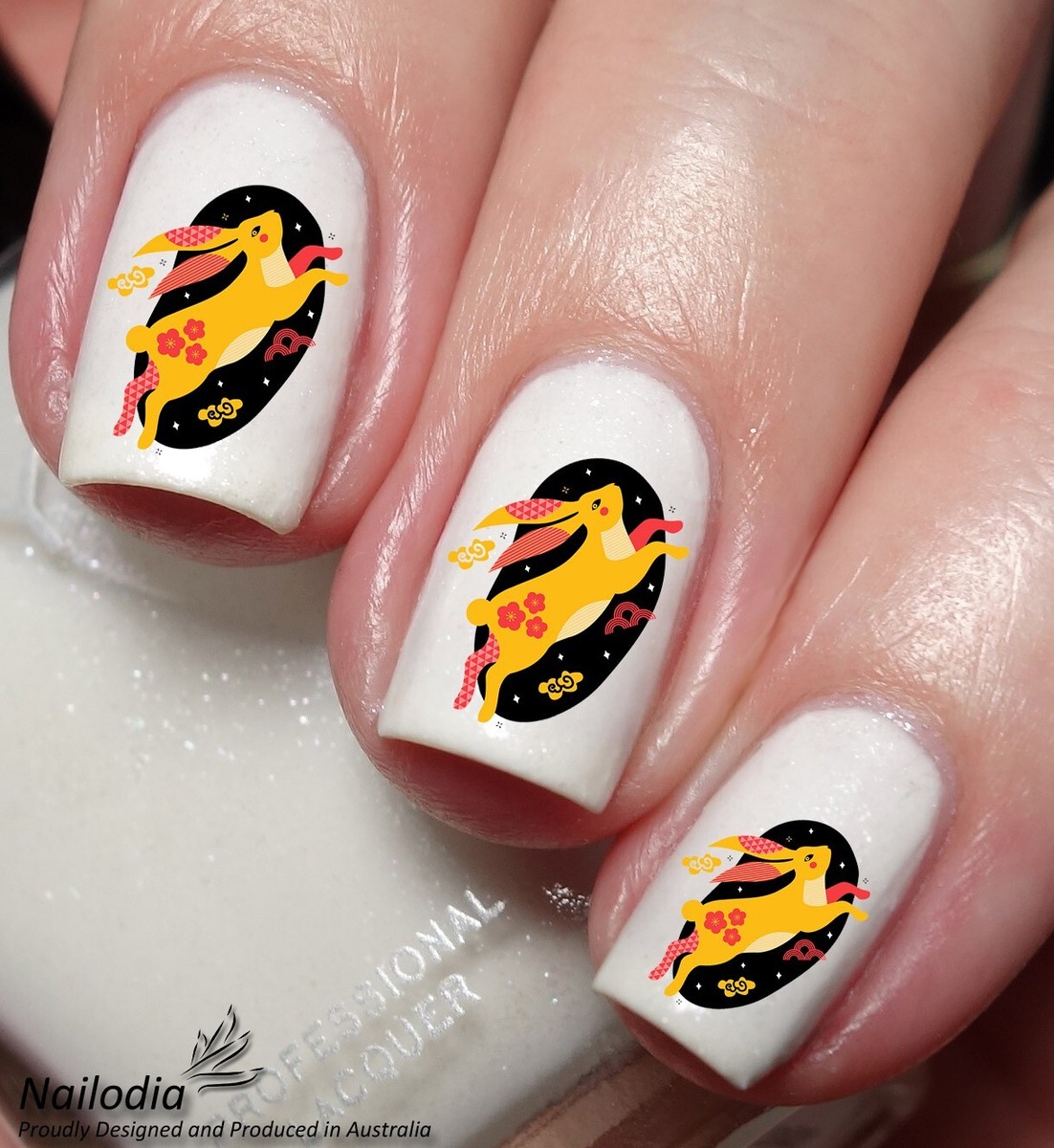 Rabbit Bunny Nail Art Decal Sticker | eBay
