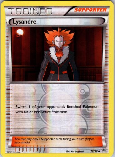 Pokemon TCG Lysandre XY Ancient Origins 78/98 Reverse Holo Uncommon Card NM-M - Picture 1 of 2