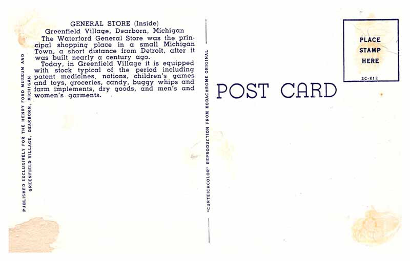 Postcard SHOP SCENE Dearborn Michigan MI 10/19 AQ0347 eBay