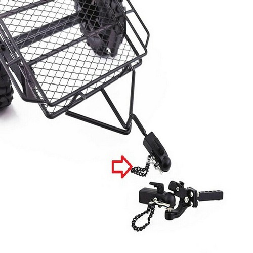 3mm Thread 1/10 RC Car Metal Hitch Tow Trailer Hook Receiver Kit for SCX10 TRX4 - Picture 5 of 6