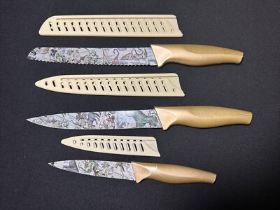 Karcu 3-piece Kitchen Knife Set Zodiac Astronomy Bread, Carving, and Utility