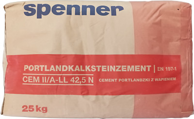25kg Zement CEM II/A-LL 42,5 N EN 197-1 gesackt