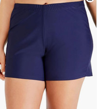 Island Escape Womens Plus Beachwear Summer Swim Bottom Separates Navy 18W 8119